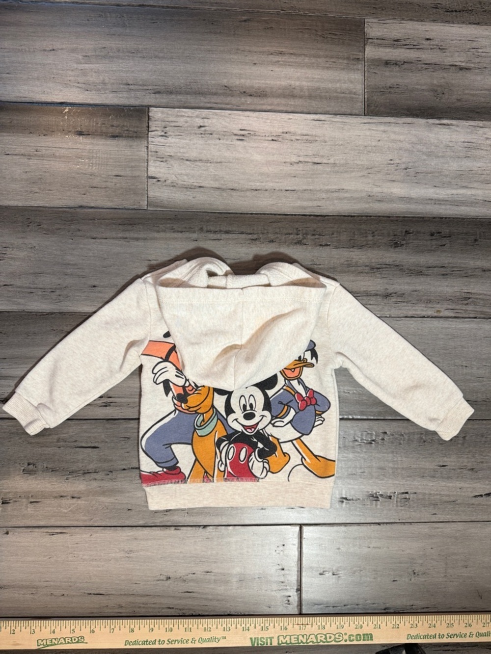 Disney , Mickey y Friends Cream Hoodie for Kids size 12 M - Picture 7 of 7